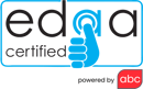 EDAA Certified powered by ABC logo
